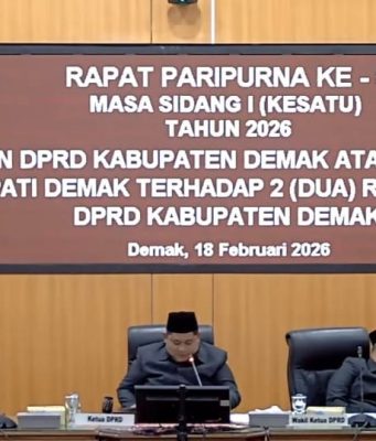 Jawaban DPRD Demak Atas Pandangan Umum Bupati Terhadap Raperda Inisiatif DPRD