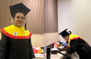 Membanggakan,Erince Kum Mahasiswa Dampingan Yayasan Binterbusih Raih Gelar Magister Hukum Ilmu Kenegaraan UNTAG Semarang