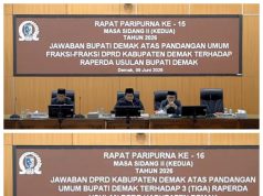 Sinergi Pemkab Demak Dan Dprd,Bahas Empat Raperda Strategis Diantaranya Raperda Tentang Pencegahan Dan Penanganan Banjir Rob