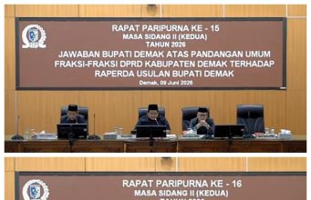 Sinergi Pemkab Demak Dan Dprd,Bahas Empat Raperda Strategis Diantaranya Raperda Tentang Pencegahan Dan Penanganan Banjir Rob