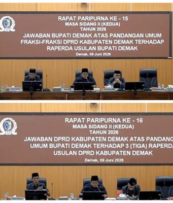 Sinergi Pemkab Demak Dan Dprd,Bahas Empat Raperda Strategis Diantaranya Raperda Tentang Pencegahan Dan Penanganan Banjir Rob