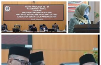 DPRD Demak Cermati LPJ APBD 2025 Yang Disampaikan Bupati Eisti