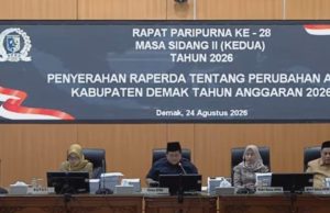 Perubahan APBD Demak TA 2026, Target Pendapatan Daerah Sebesar 2,2 Trilyun