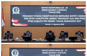 DPRD Demak Bersama Bupati Sepakati KUA-PPAS APBD 2027