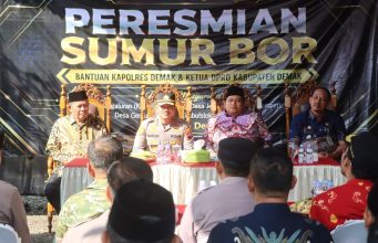Kekeringan di Kabupaten Demak, Empat Desa Terima Bantuan Sumur Bor dari Kapolres dan Ketua DPRD