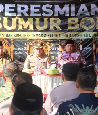 Kekeringan di Kabupaten Demak, Empat Desa Terima Bantuan Sumur Bor dari Kapolres dan Ketua DPRD