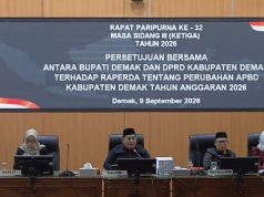 DPRD Demak dan Pemkab Sepakati Raperda Perubahan APBD Tahun Anggaran 2026